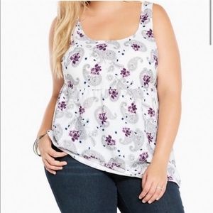 TORRID Paisley Tank Top Sz 10